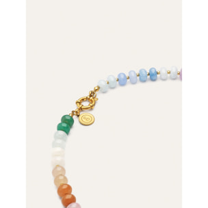 Collana Gummy Stones Acciao Placcato Oro