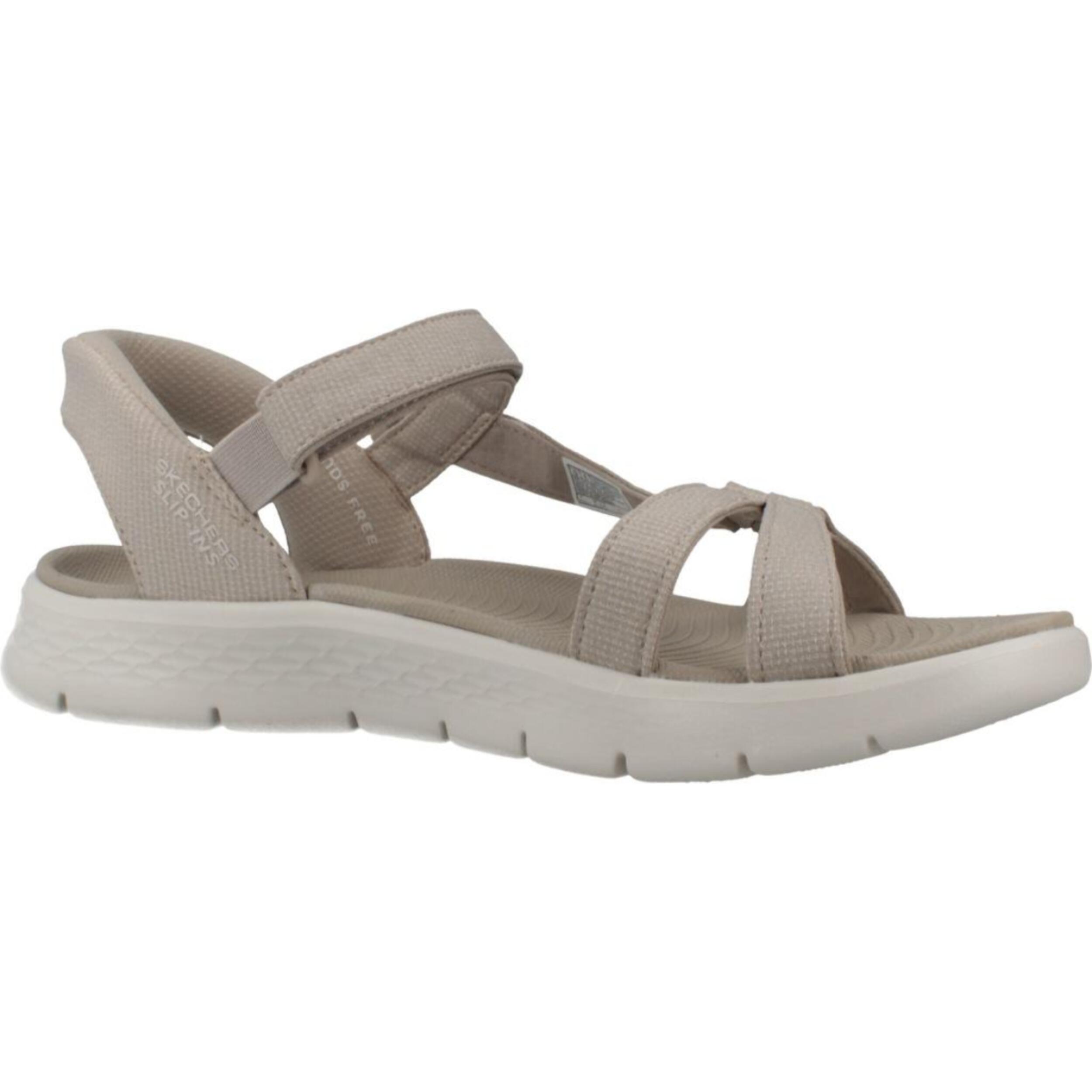 Sandalias Mujer Slip-ins  Go Walk Flex Marron