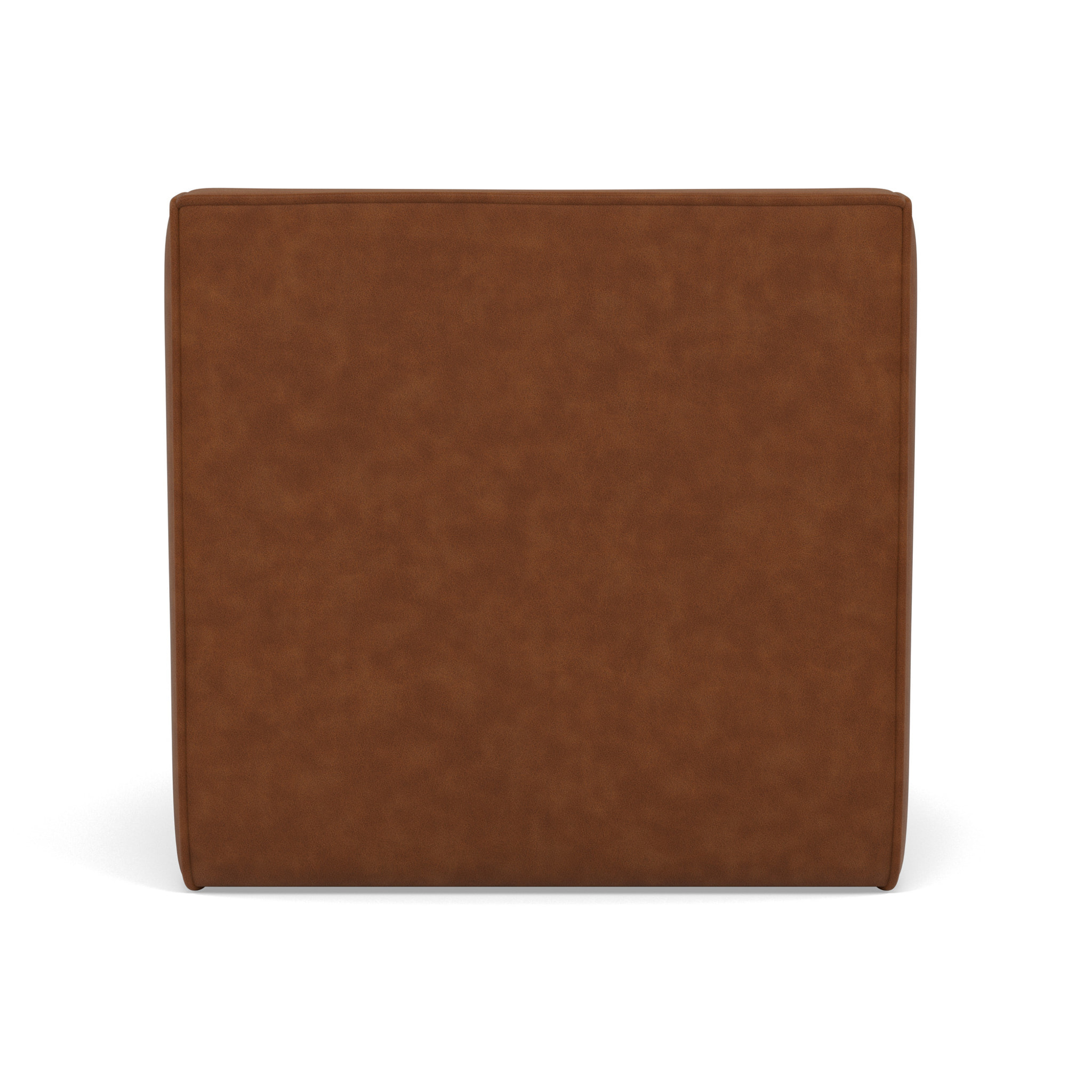 Alya - module d'assise sans accoudoir en simili - Cognac