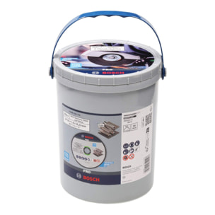 100 Disques à tronçonner PRO Inox & métal ø125x16mm - BOSCH - 2608626114