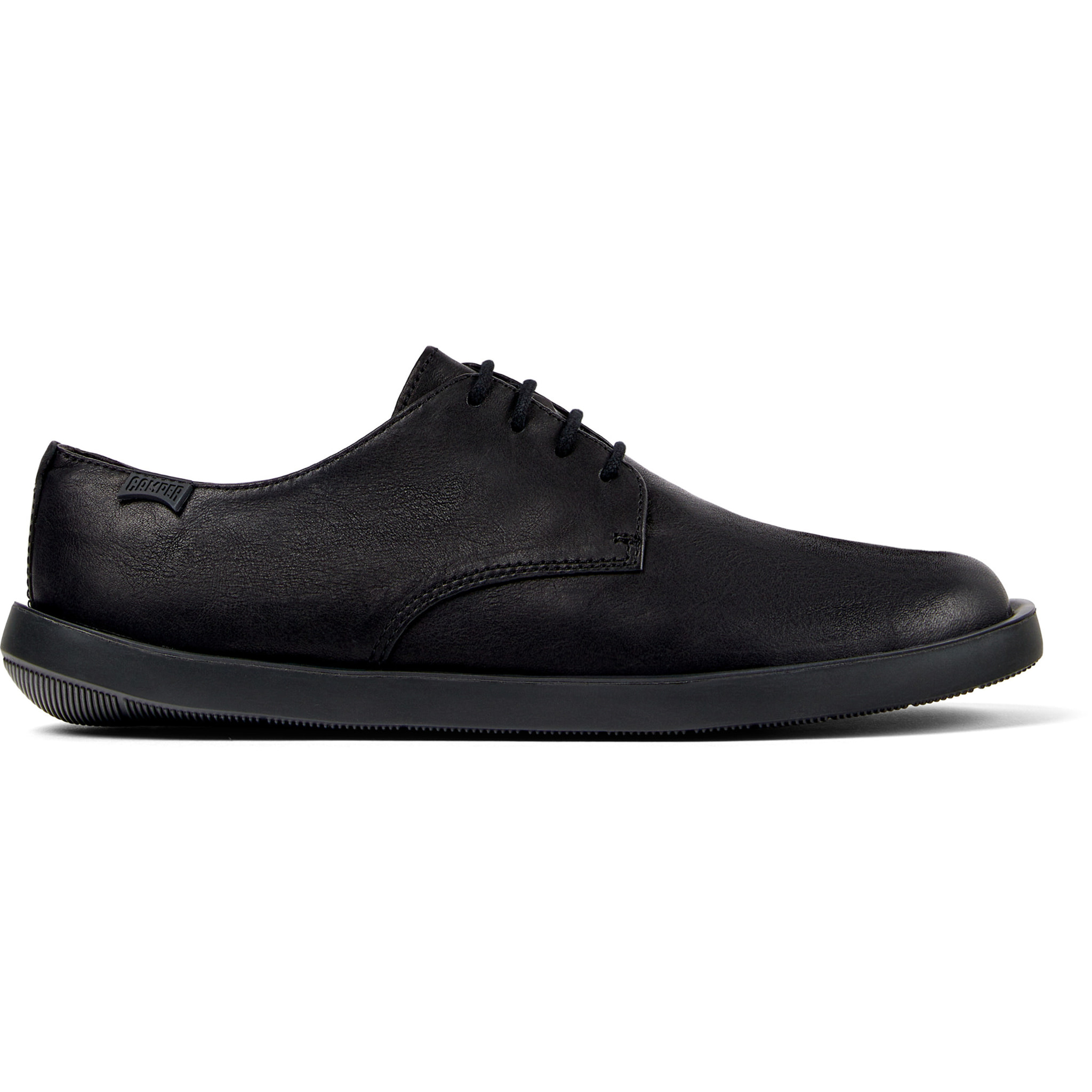 Zapatos de cordones - CAMPER Wagon - Negro - Cuero liso