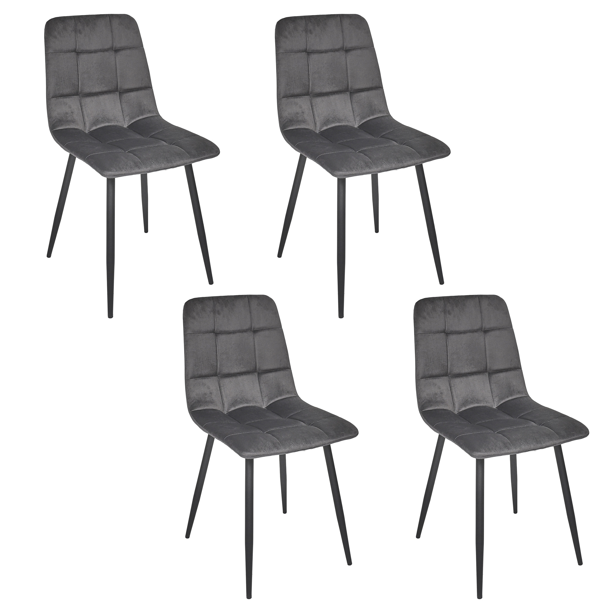 Chaise Mateo Gris - Lot De 4