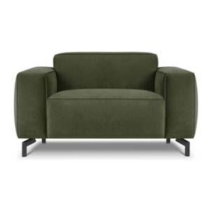 Fauteuil xl "Paradis" en velours vert