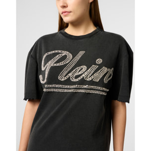 PHILIPP PLEIN Man Fit T-Shirt Strass Signature