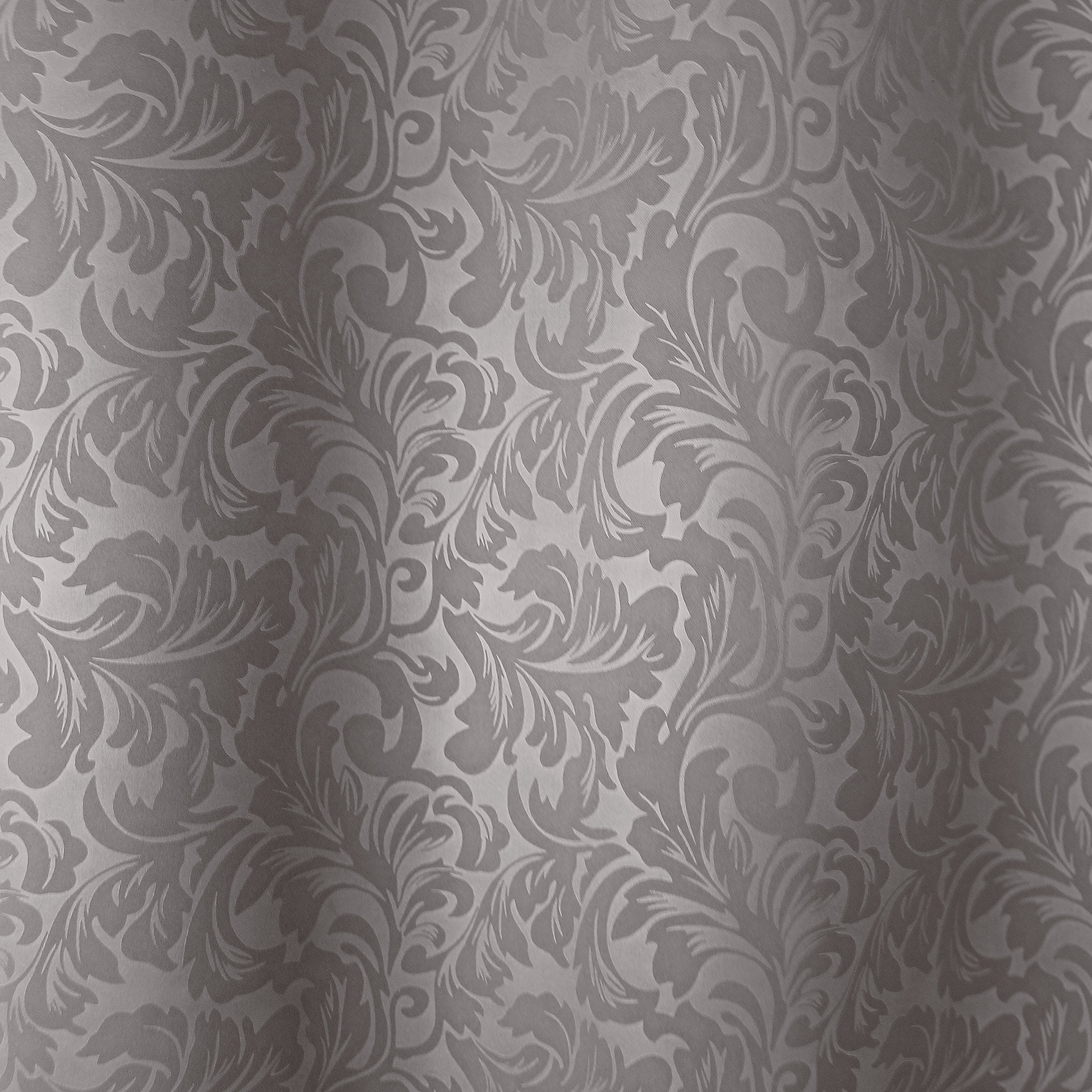 Rideau occultant à motifs tons sur tons 8 oeillets - Gris clair