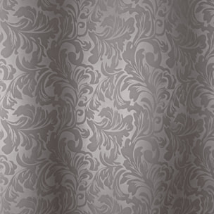Rideau occultant à motifs tons sur tons 8 oeillets - Gris clair