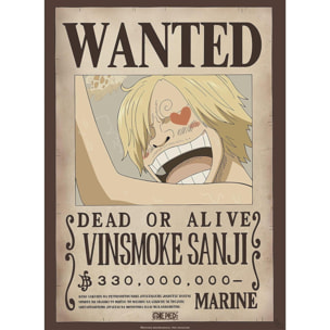 One Piece Set 2 Poster Ricercati Zoro e Sanj 52 x 38 cm Gbeye