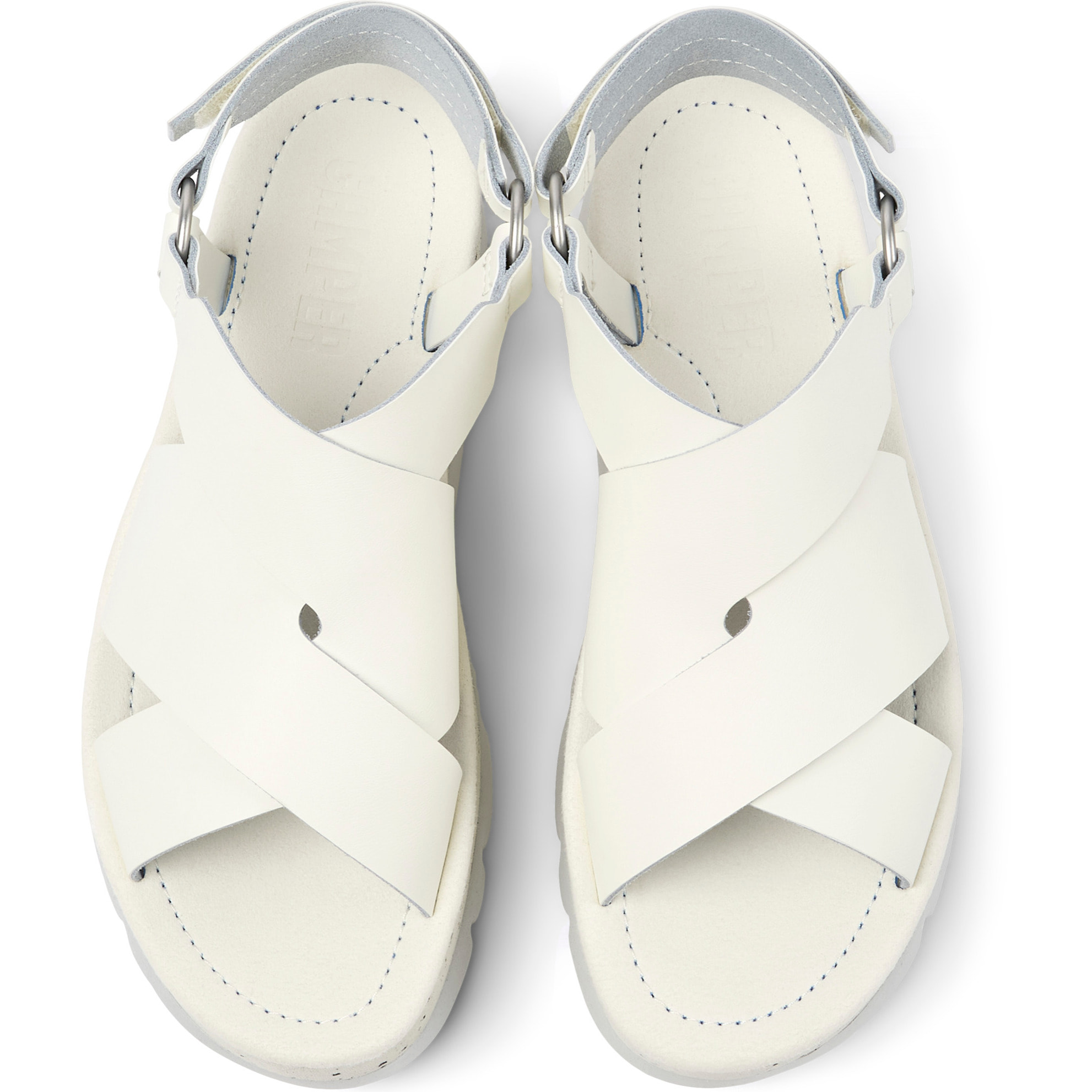 Sandali - CAMPER Oruga Up - Bianco - Pelle liscia