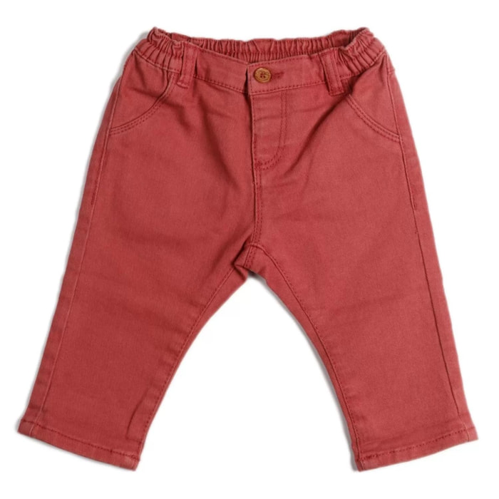 Pantalón de bebé rojo básico