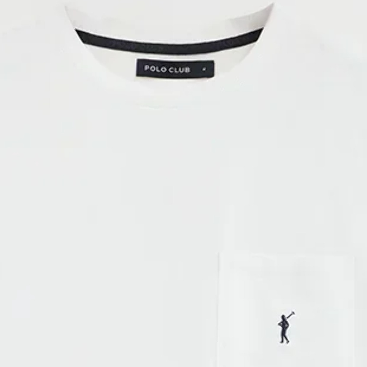 Camiseta blanca con bolsillo y logo Rigby Go