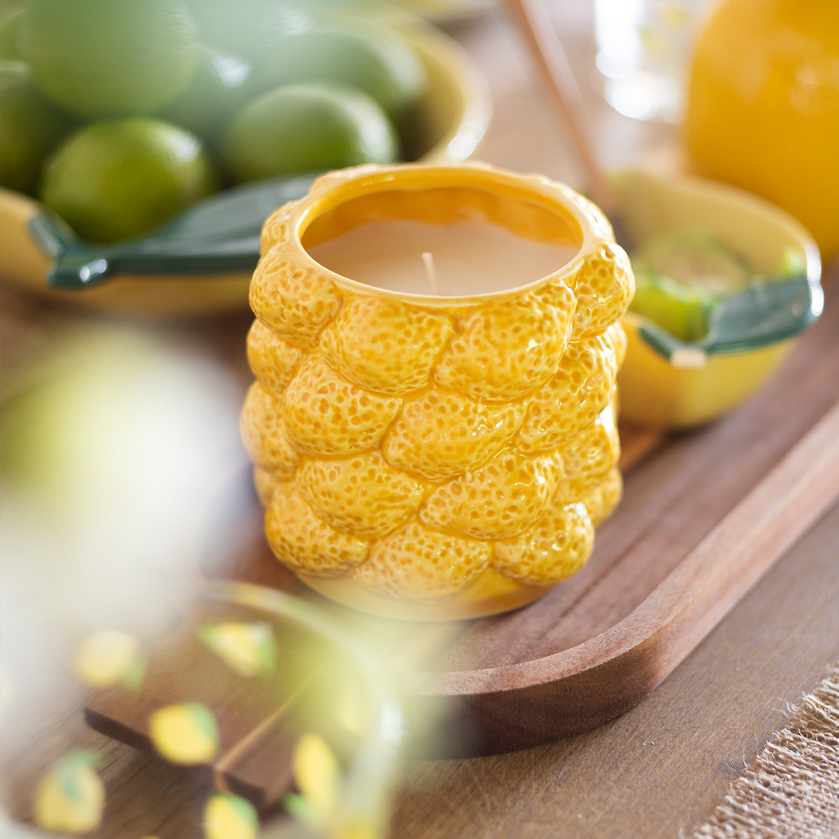Bougie parfumée Yucatan 330g pot céramique agrumes