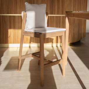 Ensemble de bar avec table haute et chaises en bois 4 places