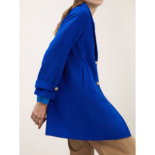 Motivi - Chaquetón de paño mezcla de lana - Azul aciano