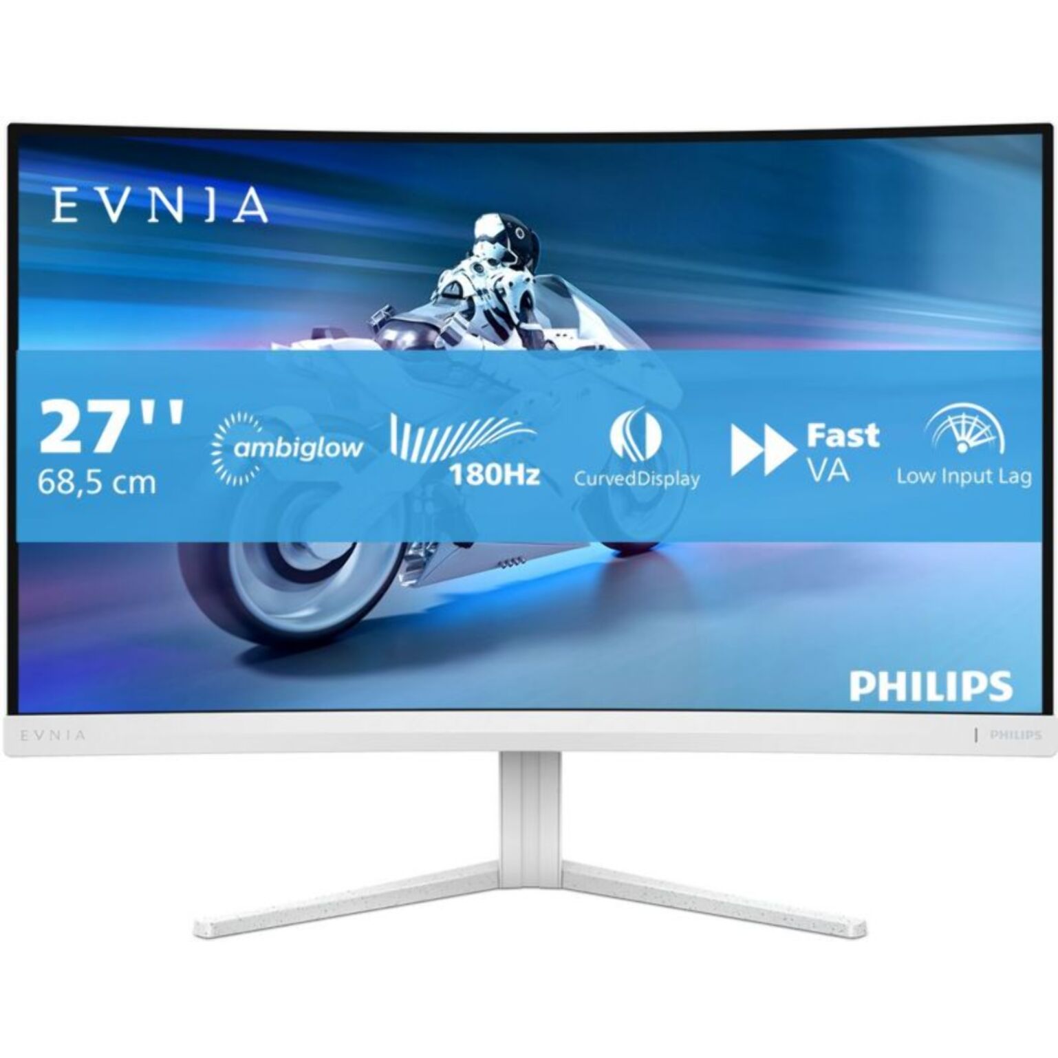 Ecran PC Gamer PHILIPS Evnia 27M2C5201L 27" Incurvé Full HD 180Hz Rapid VA HDR10 Ambiglow