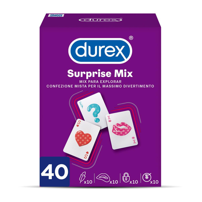 PRESERVATIVOS MIXTOS SURPRISE ME - 40 CONDONES