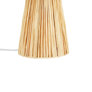 Lampe à poser "Orane" raphia beige H34cm