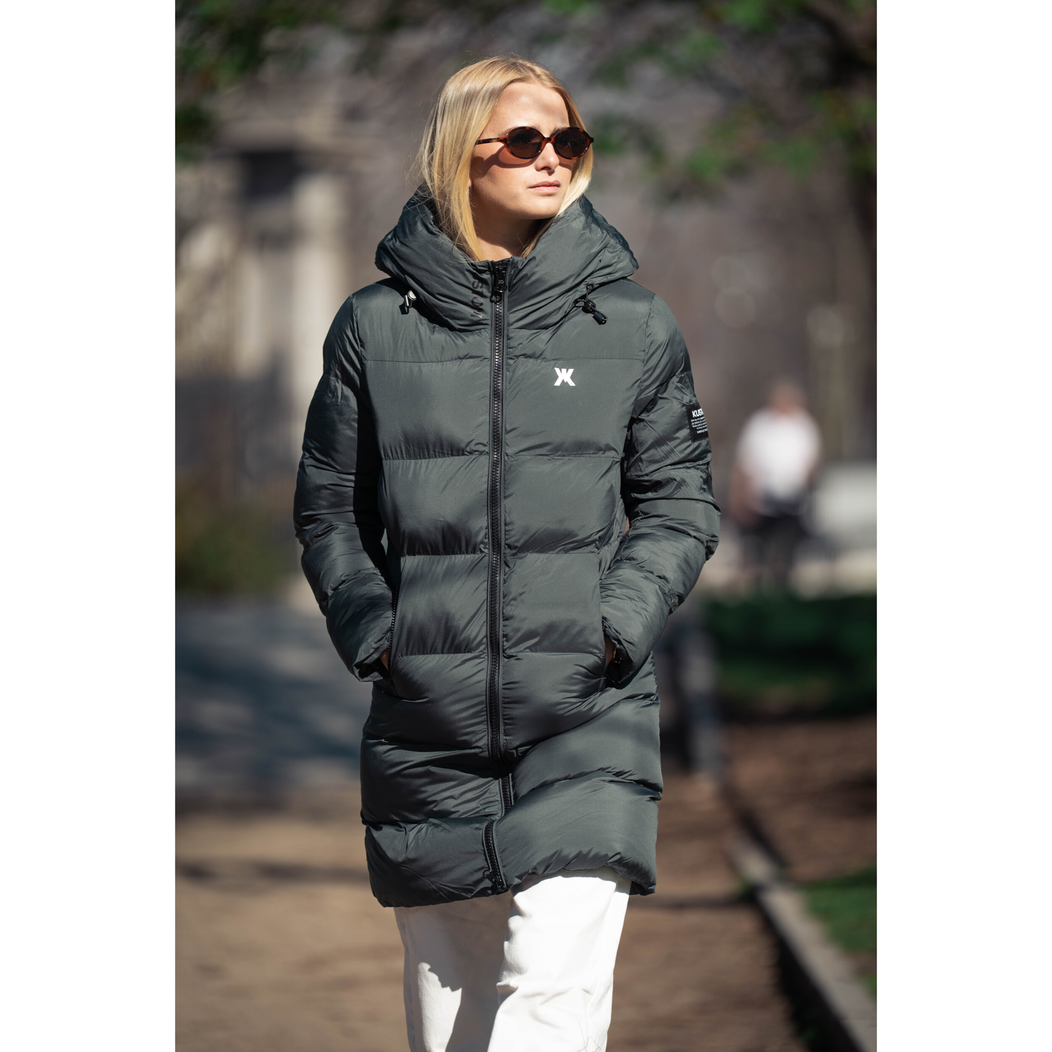 Chaqueta para mujer KUSTOM URBS-3W - Verde oscuro