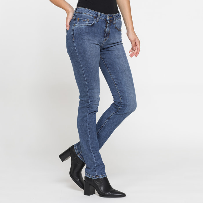 JEANS DONNA CINQUE TASCHE REGULAR FIT IN DENIM STRETCH 12,2oz