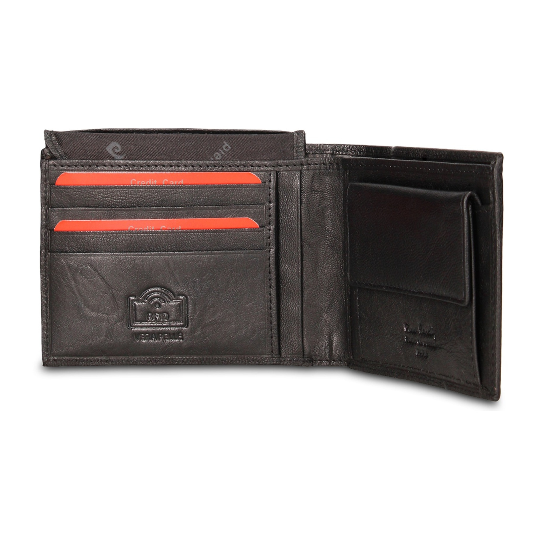 Portafoglio uomo in vera pelle - Modello Aumont - Casual - 12.5 x 9.0 x 2.0 cm