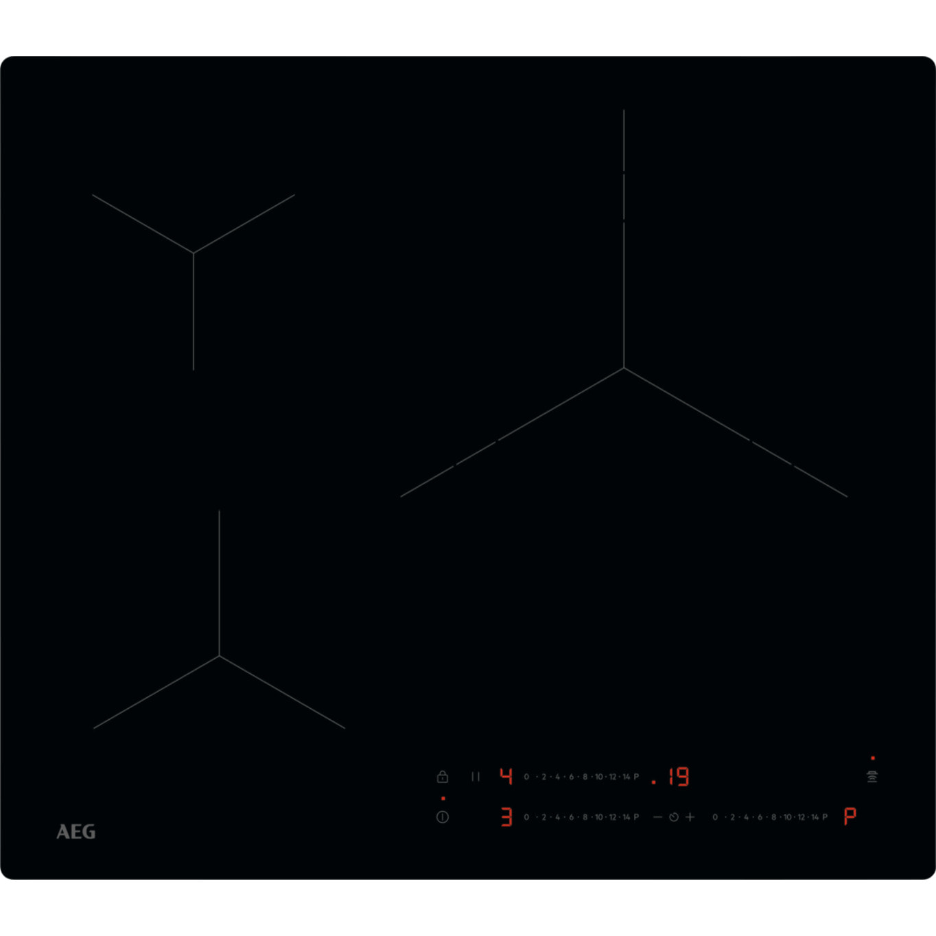 AEG Placa de inducción Serie 5000 Induction de 60 cm TO63IV00IB