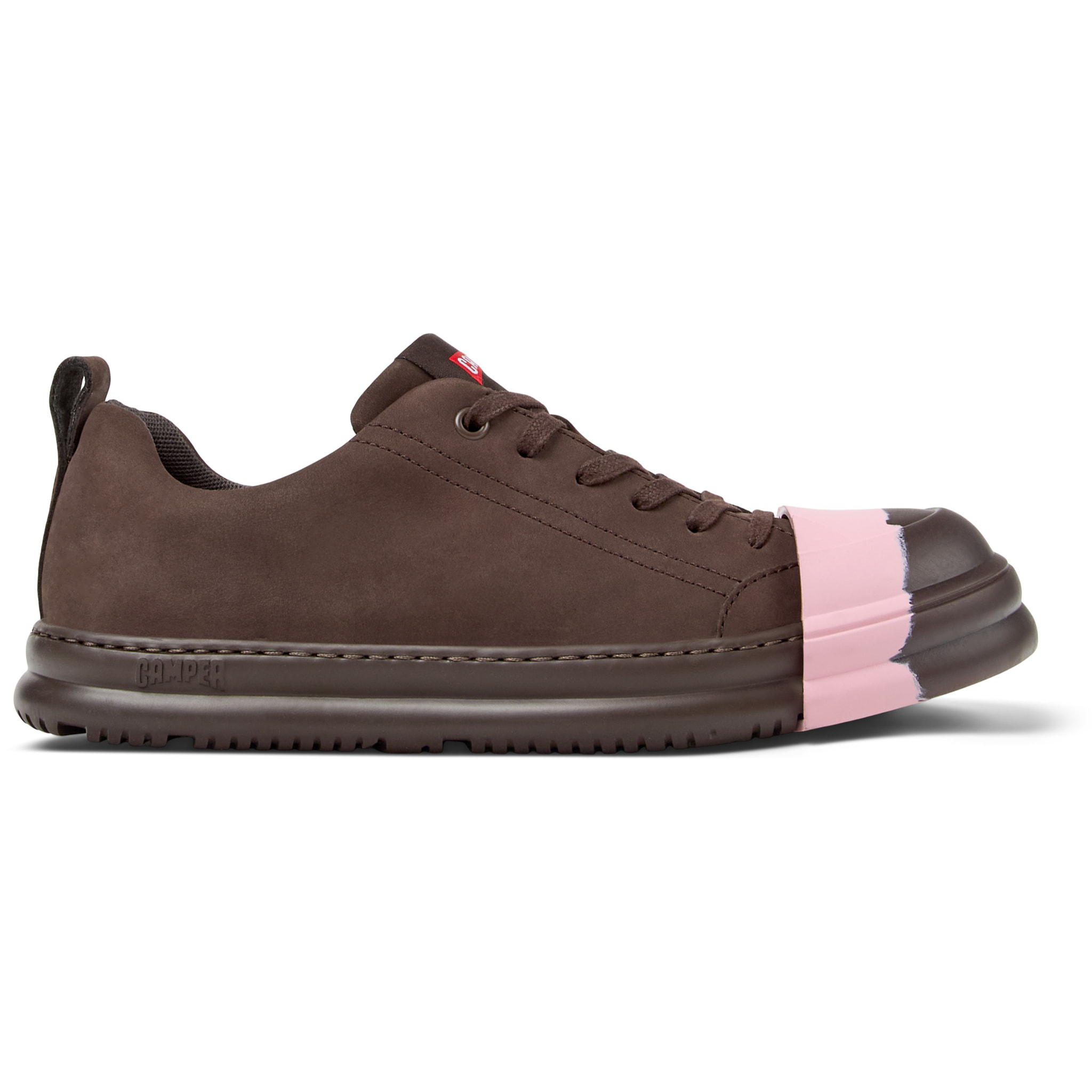 Zapatos de cordones - CAMPER Junction Runner - Marron - Cuero Nubuck