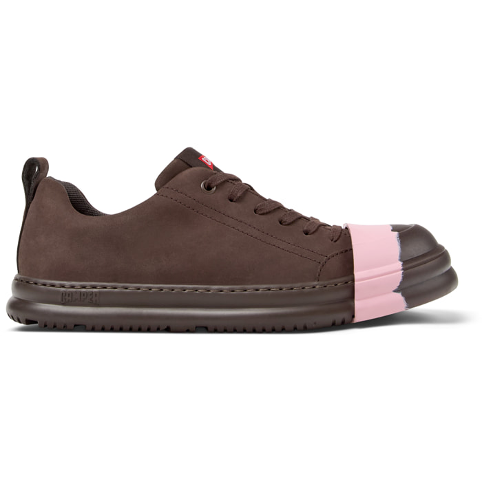 Zapatos de cordones - CAMPER Junction Runner - Marron - Cuero Nubuck
