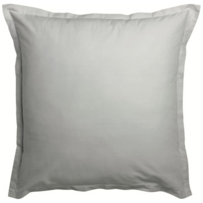 Lot de 2 taies 100% coton volant plat pique blanc