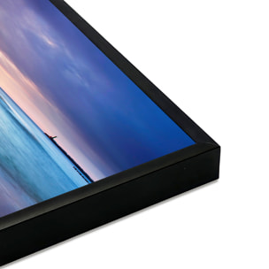 Affiche encadrée mer au coucher de soleil Affiche + cadre en métal - Noir