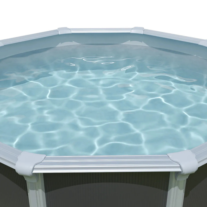 Liner gris pour piscine métal intérieur Ø 5,50 x 1,32 m