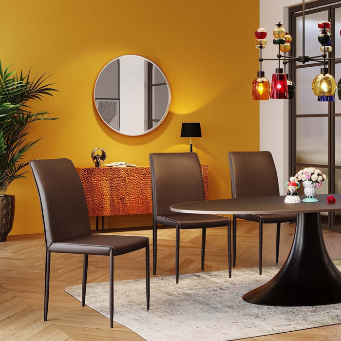 Chaise Milano marron Kare Design
