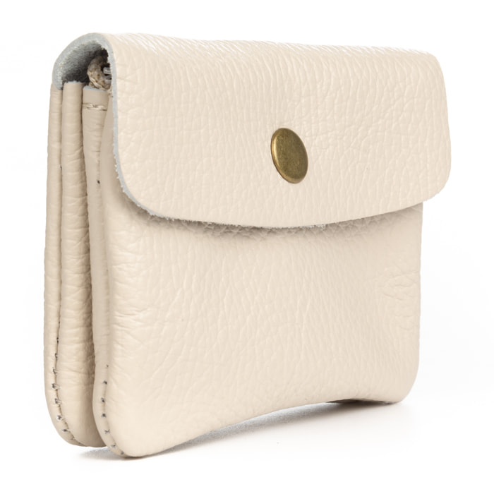 Alpignano monedero mujer. Piel auténtica Dollaro.