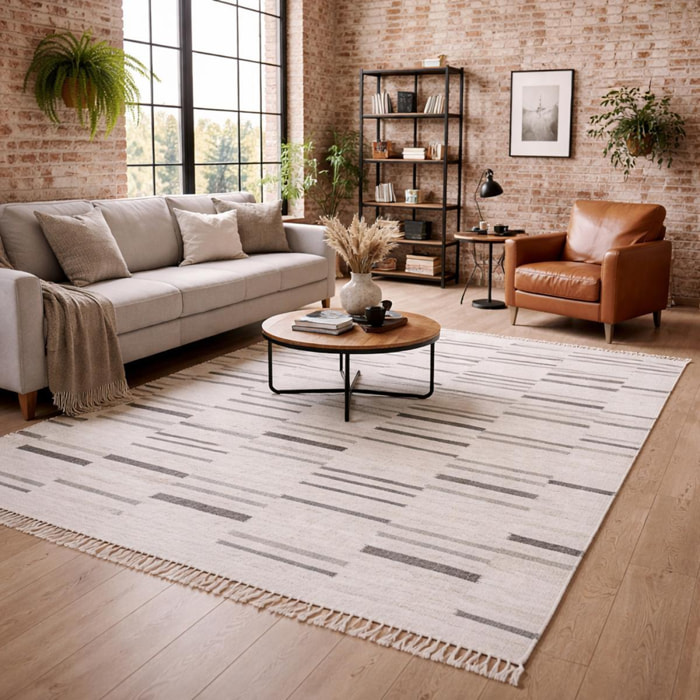 Tapis artisanal Duvi, tapis kilim en laine