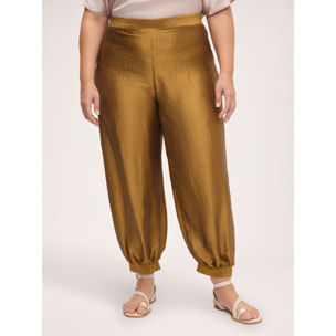 Fiorella Rubino - Pantaloni Balloon all'arabesca - Oro