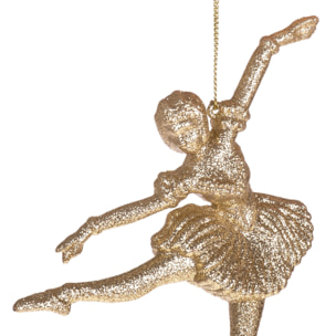 Ballerina con Glitter - Pezzi 12 - Colore Dorato - 10x15Hx3cm - Bianchi Dino