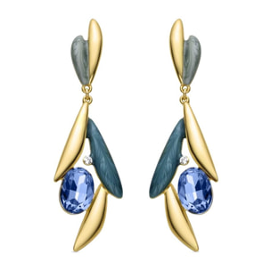 Pendientes Lux by Lux acabadoss en oro amarillo 18K