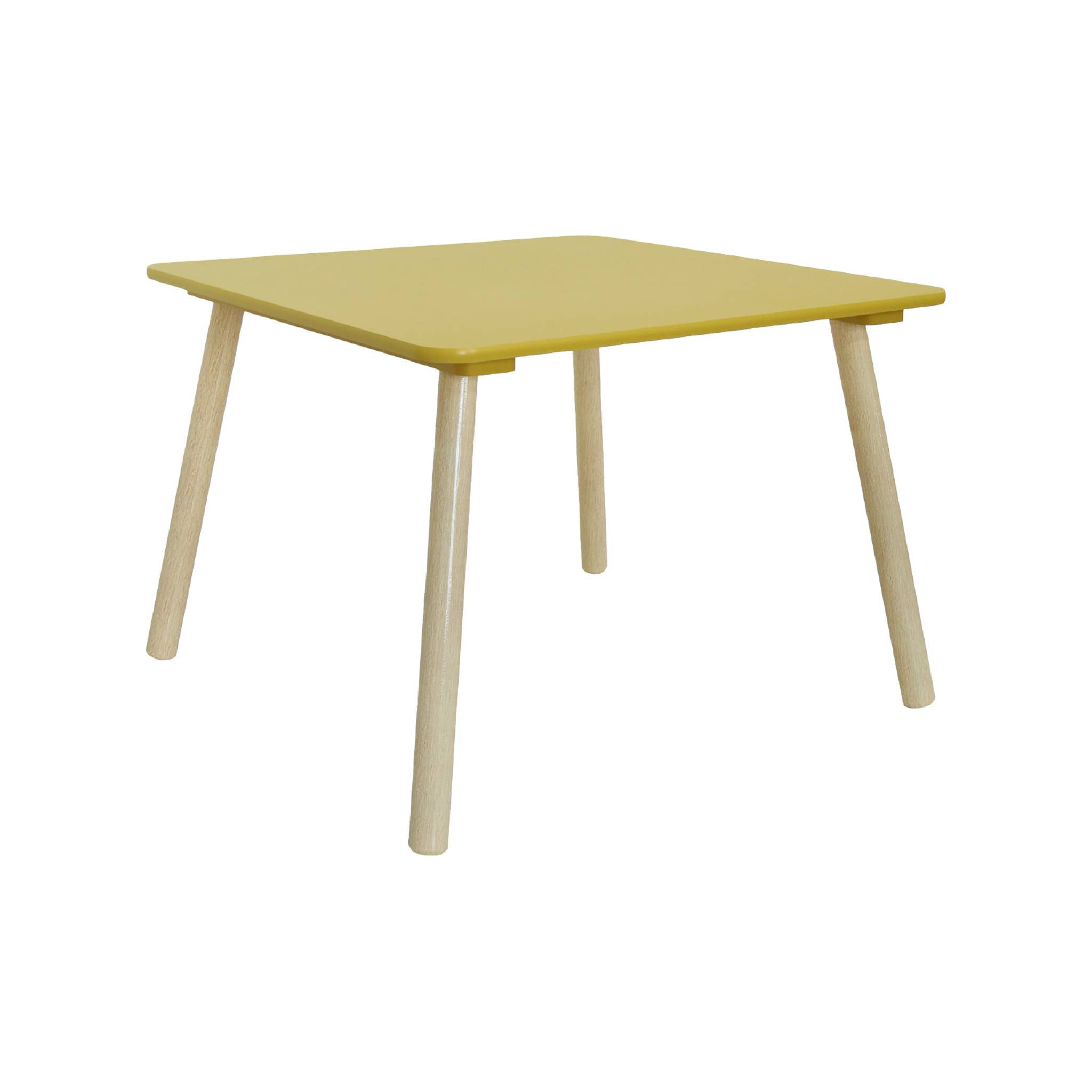 Table carrée enfant bois de pin 2 assises JUDITH