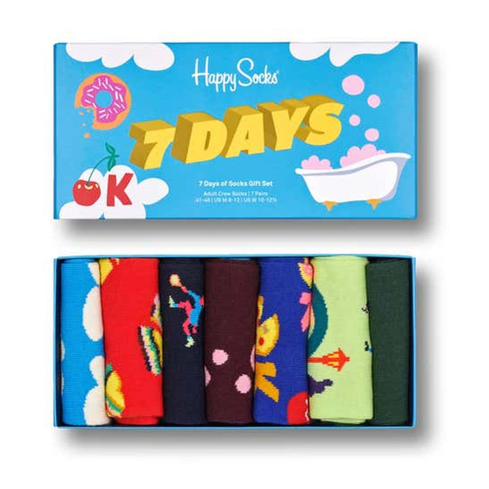 Calcetines 7-pack 7 days a week Happysockss gift set
