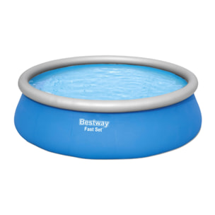 Bestway Piscine gonflable ronde Bestway Fast Set 457 x 122 cm bleu