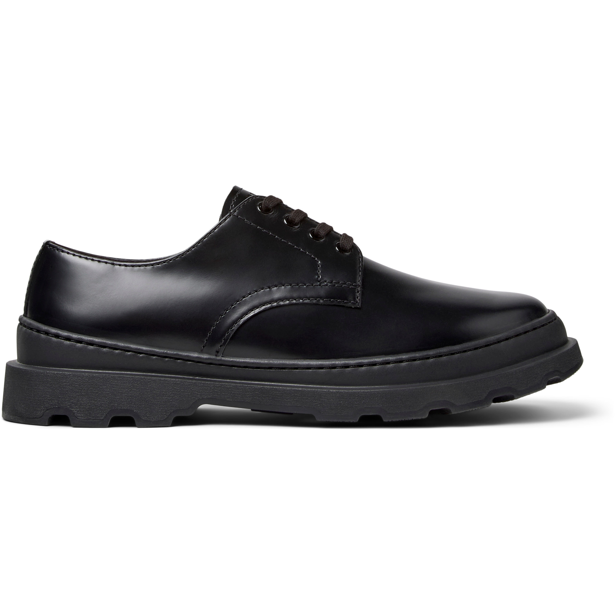 Zapatos de cordones - CAMPER Brutus+ - Negro - Cuero liso