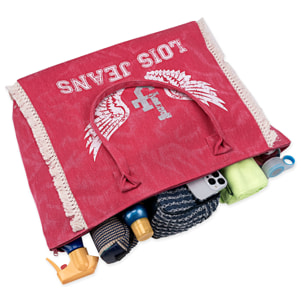 Bolso De Playa Lois Galwey Rosa