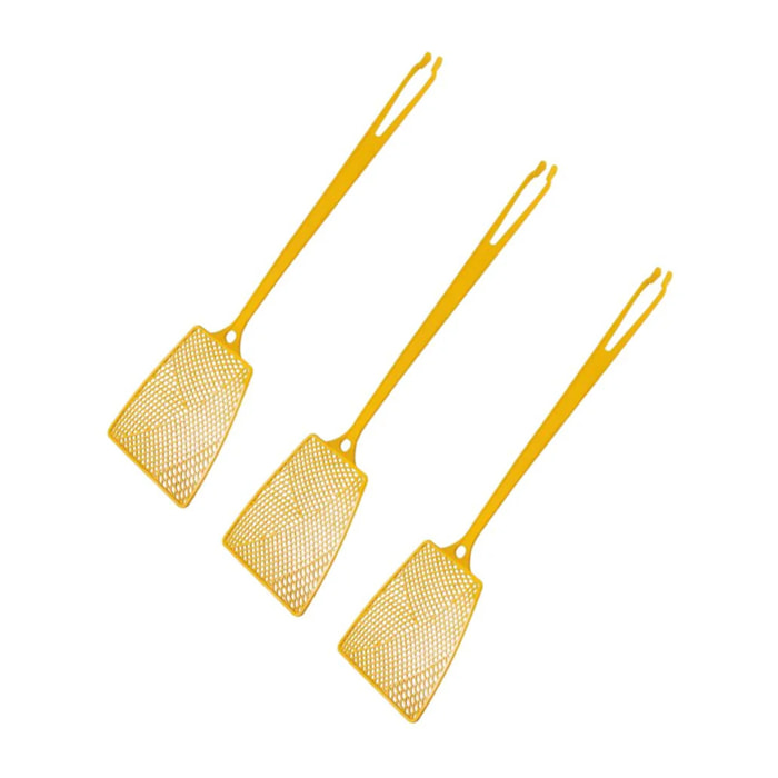 Lot de 3 tapettes à mouches 2 en 1 Fackelmann