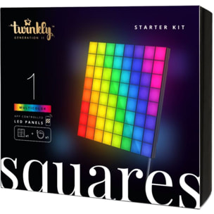 Applique murale TWINKLY SQUARES  1 STARTER PANEL