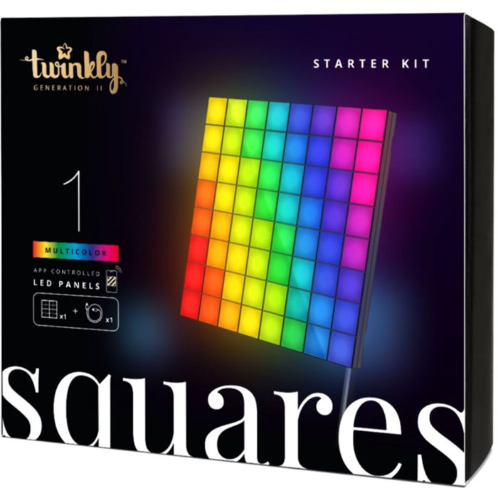 Applique murale TWINKLY SQUARES  1 STARTER PANEL