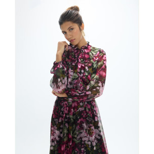 Abito in georgette stampato