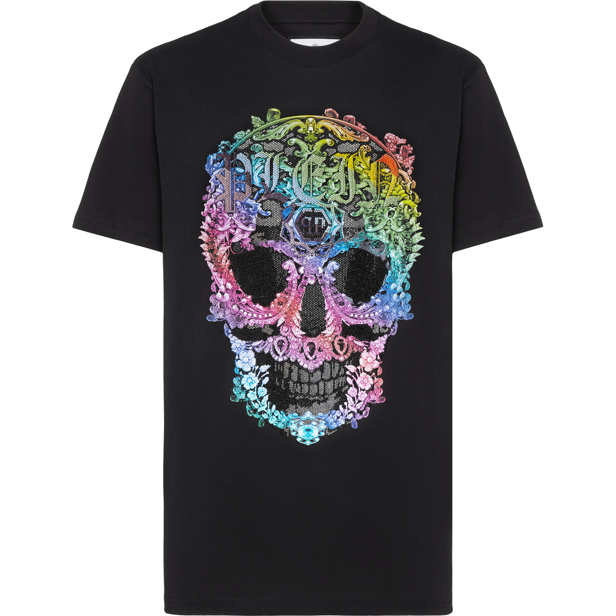 PHILIPP PLEIN T-Shirt Round Neck SKULL