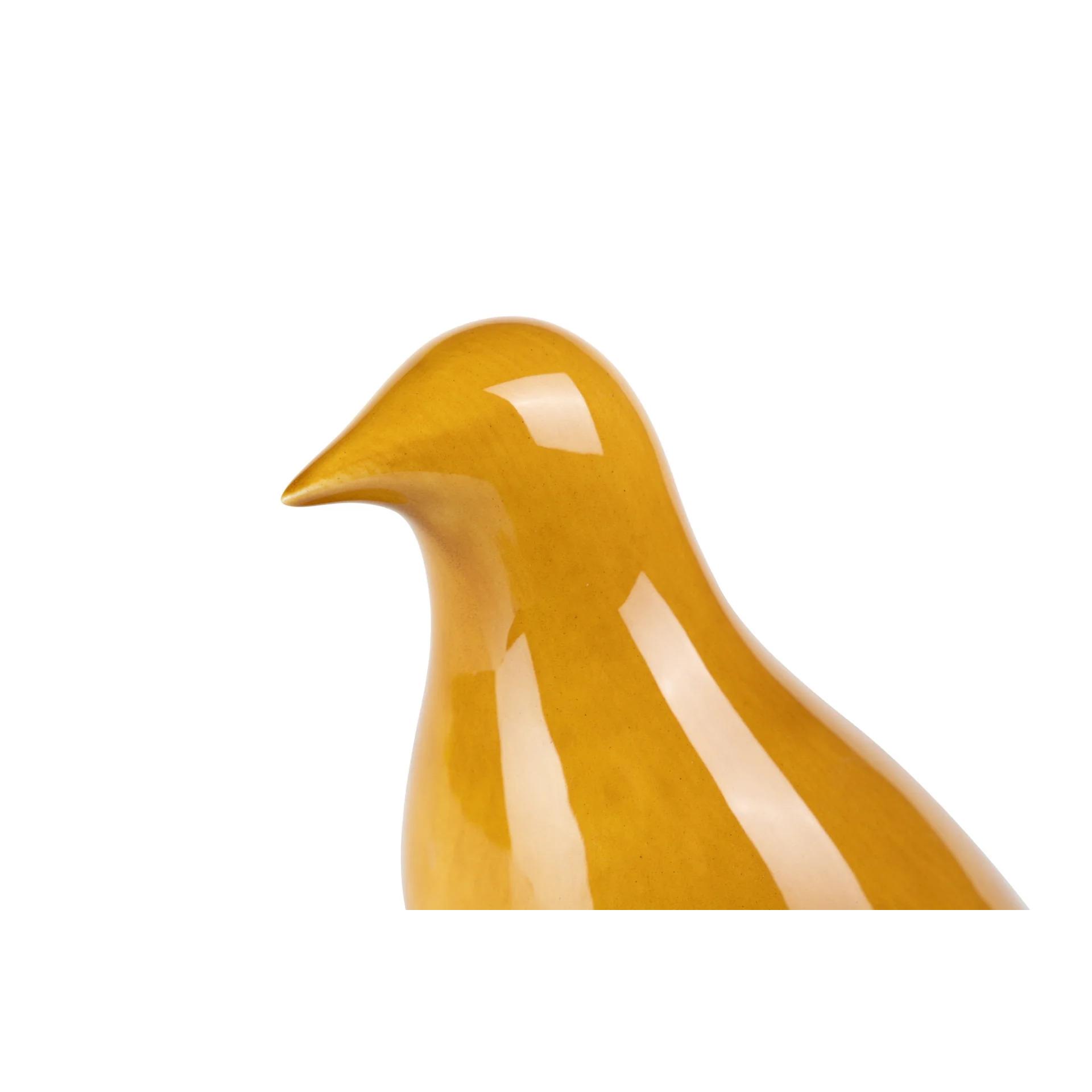 Pajaro Ceramica Naranja 25x10x21 Cm