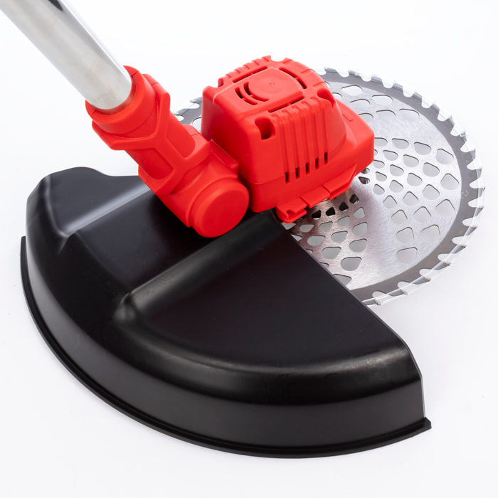 Desbrozadora sin escobillas 21V con 22000rpm, 600W de potencia y DOBLE BATERIA 12500mAh.