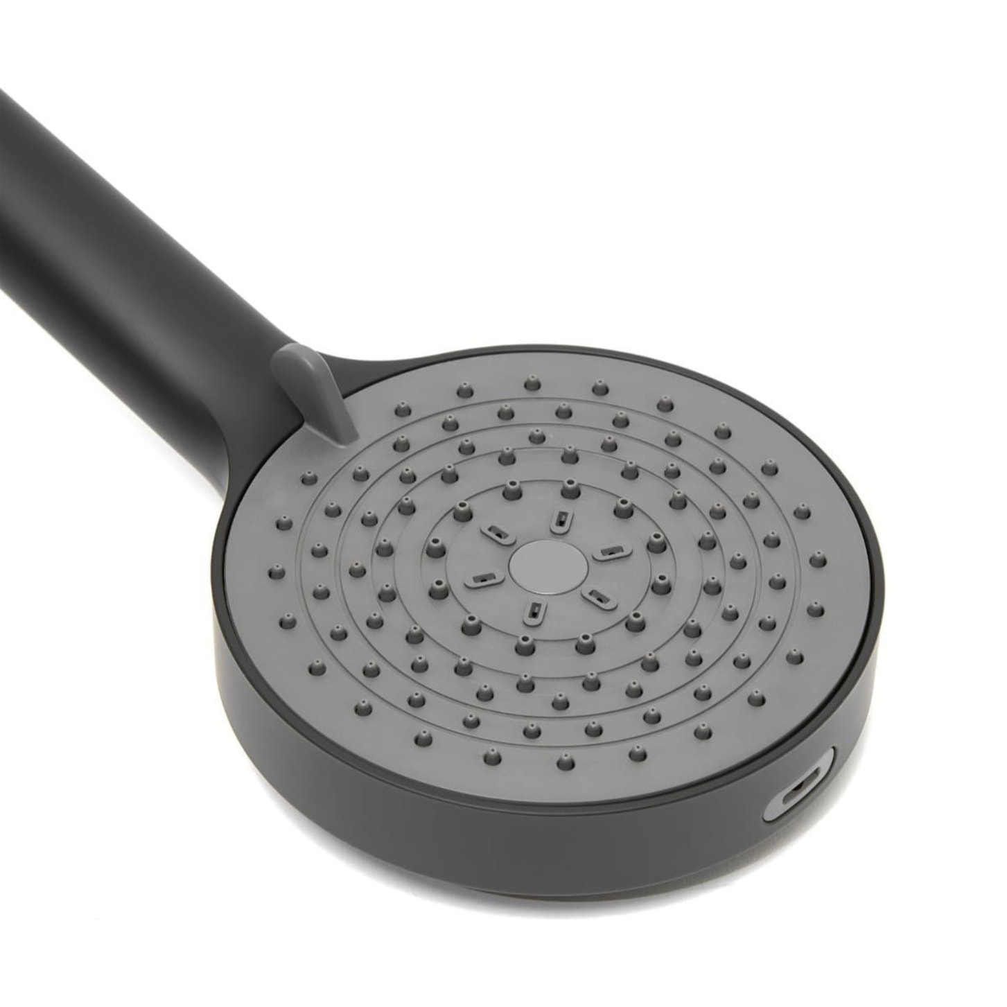 Douchette à main ronde 4 fonctions, débit 11,28 l/min, garantie 5 ans,noir mat (SATBSRS23C)