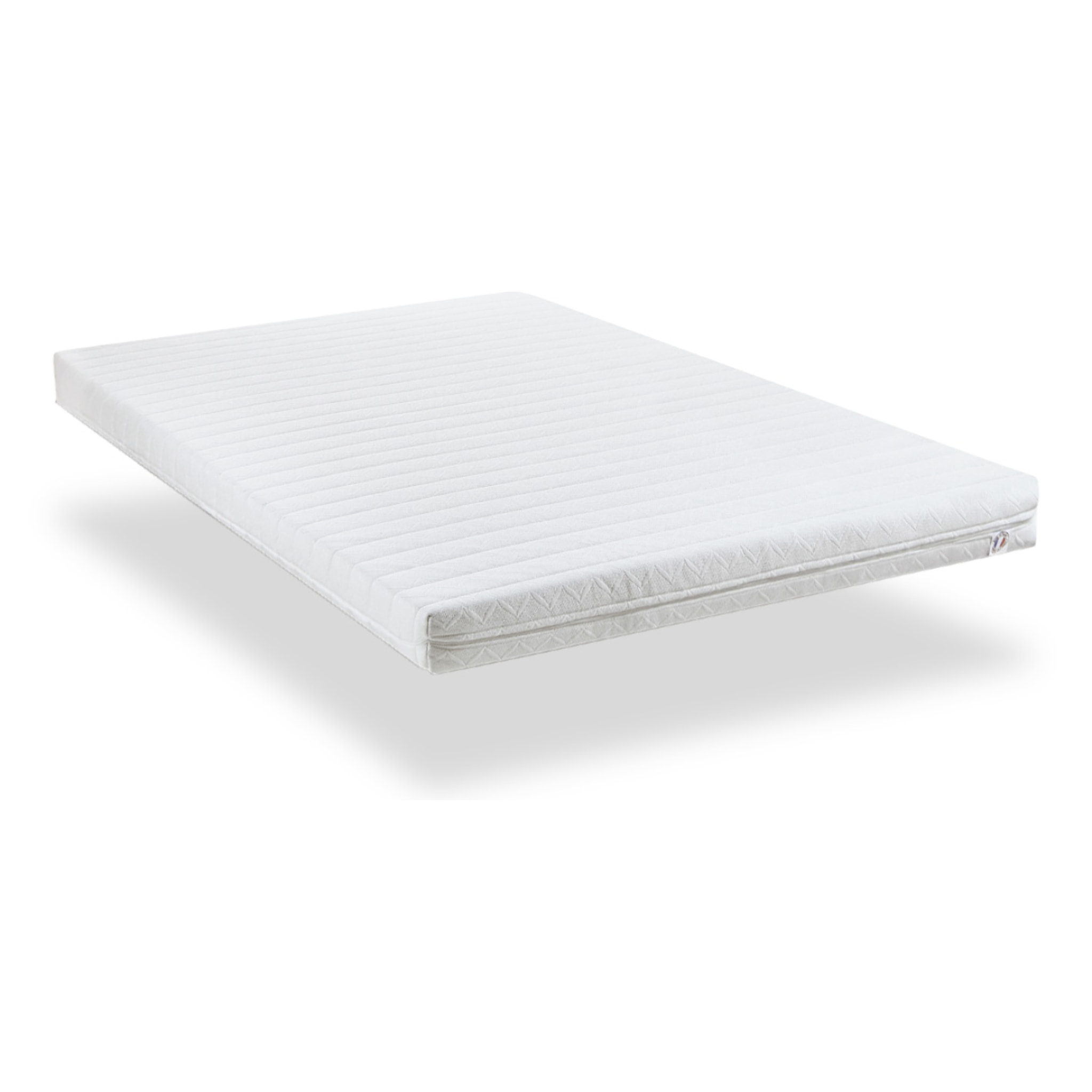 Matelas Egio, 12 cm, Latex Synthétique, Soutien Ferme, Déhoussable, Aération Optimale, Fabrication Française