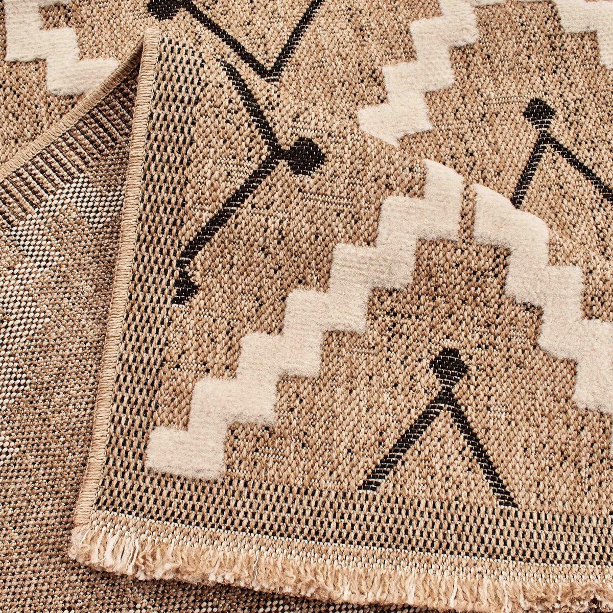 Tapis extérieur tissé kilim rectangle TEBI